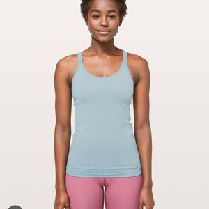 Lululemon Size 6 Ebb to Street Pastel Blue Tank